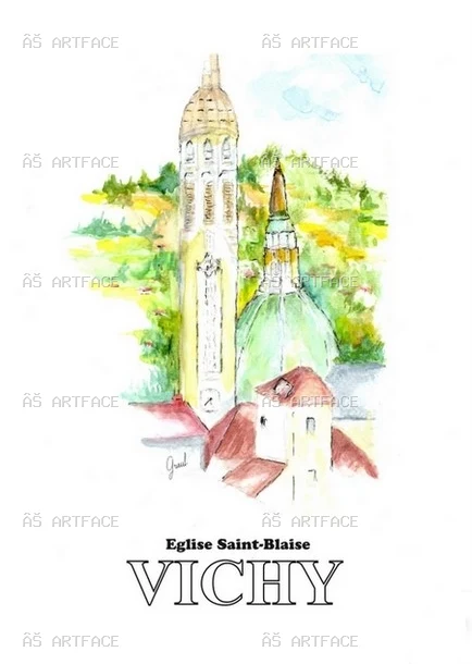 Affiche Vichy Chalet des Roses