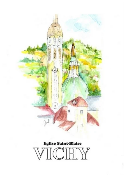Affiche Vichy Chalet des Roses