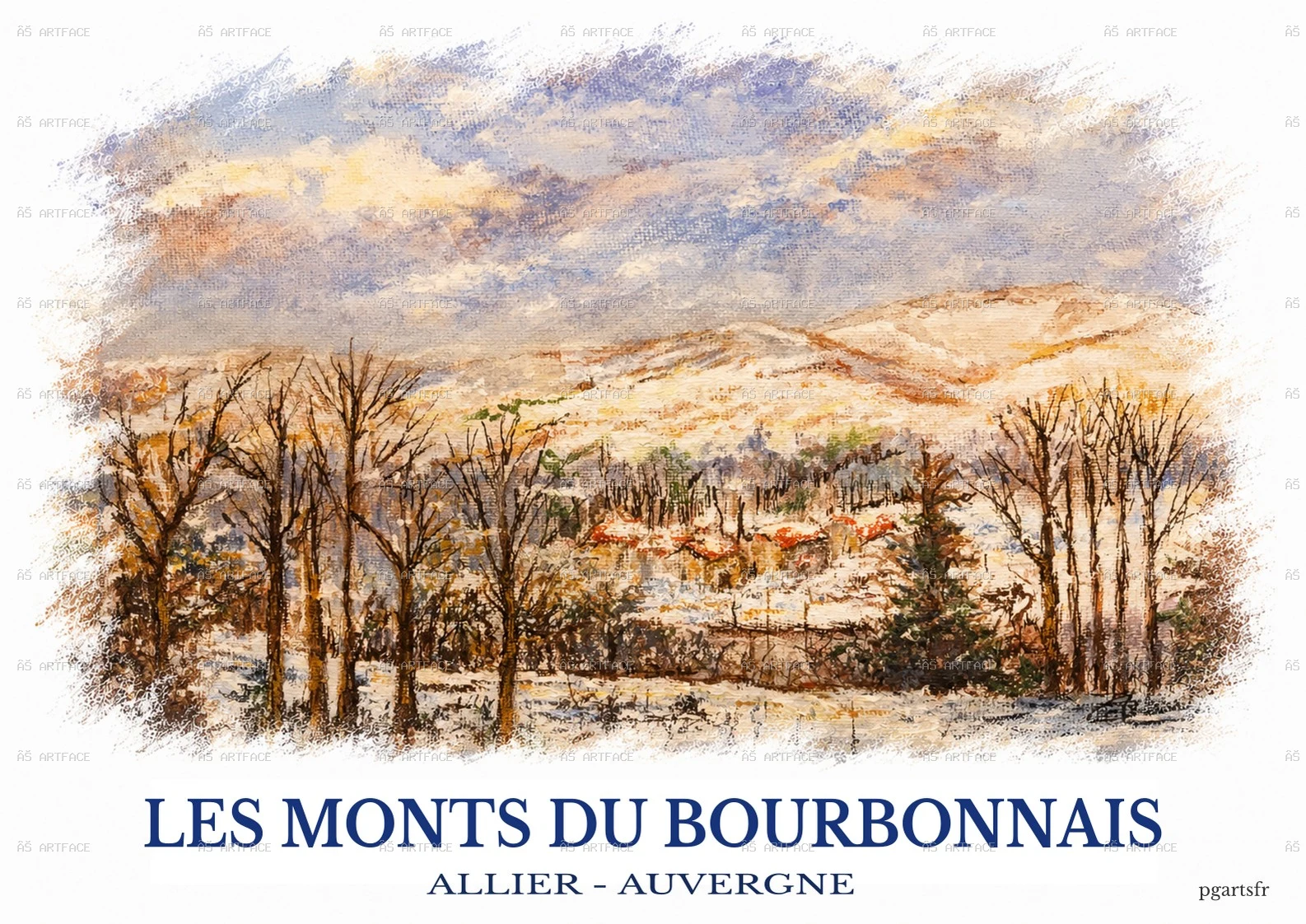 Les Monts Bourbonnais - carte