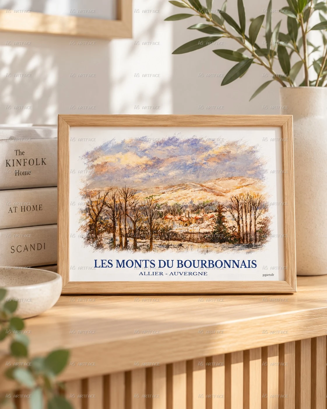 Les Monts Bourbonnais - carte