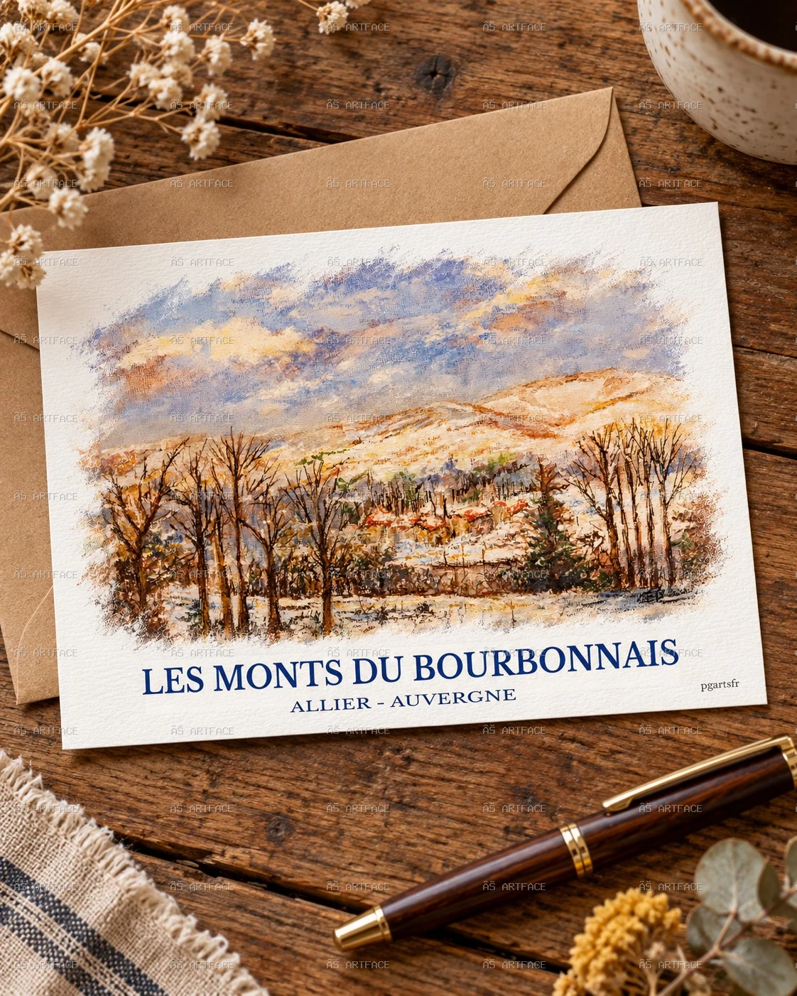 Les Monts Bourbonnais - carte
